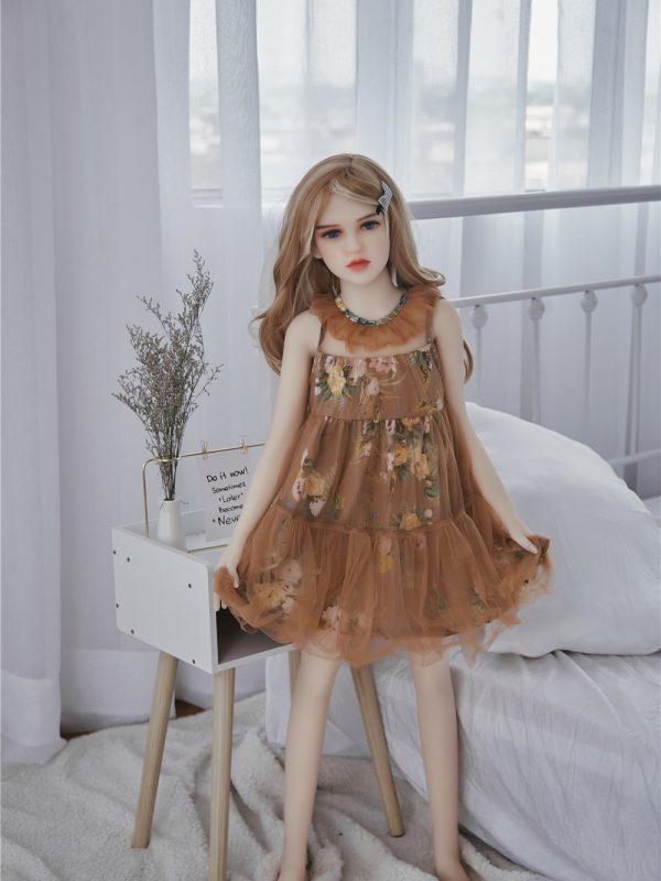 Cindy – 4’2″ 128 cm hot sale flat breast silicone sex doll